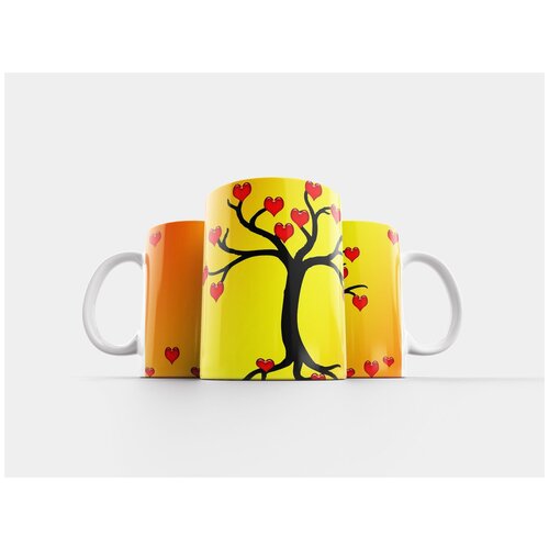 фото Кружка "сердце, сердца, дерево" 320 мл lotsprints