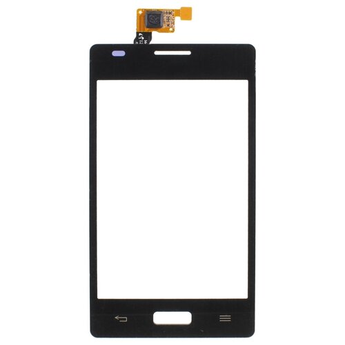 Тачскрин (сенсор) для LG E612 Optimus L5 (черный) шлейф соеденительный для lg e612 optimus l5 на разъем зарядки микрофон контакты вибромотора антенны