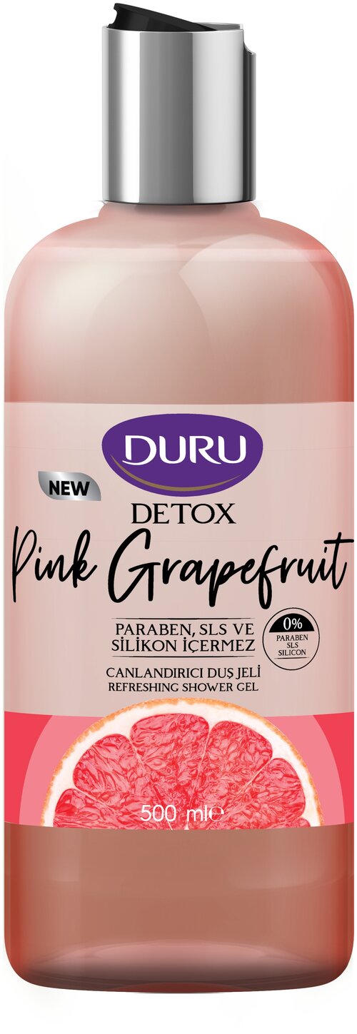 Гель для душа DURU Detox Pink Grapefruit, 500 мл