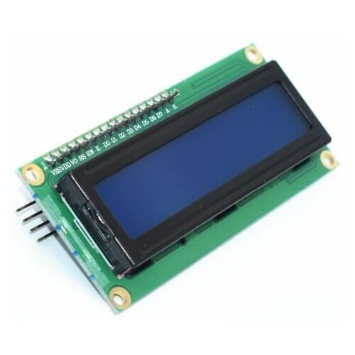 LCD дисплей 1602, HD44780, 16 символов, 2 строки, синий