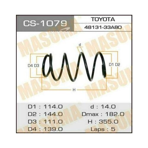фото Masuma cs1079 пружина подвески