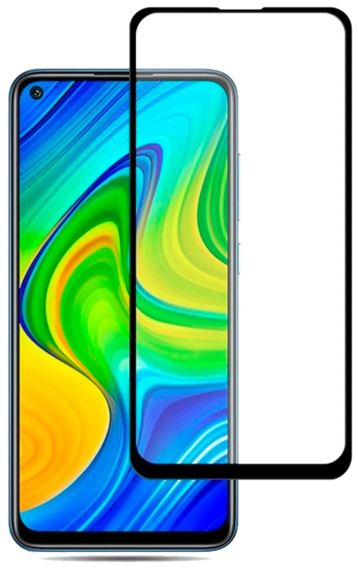 Защитное стекло для Xiaomi Redmi Note 9 c полным покрытием, серия стеклофф Base