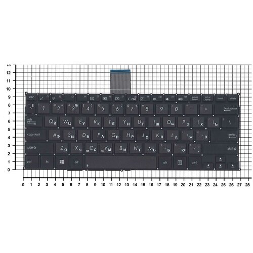 Клавиатура для ноутбука Asus Vivobook X200 F200 pn AEEX8700010 черная 715₽