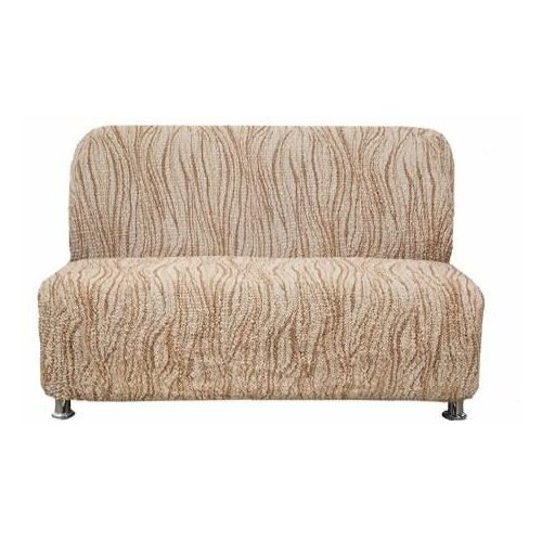 фото Чехол для мебели: чехол на 2-х местный диван без подлокотников виста элегант крем еврочехол