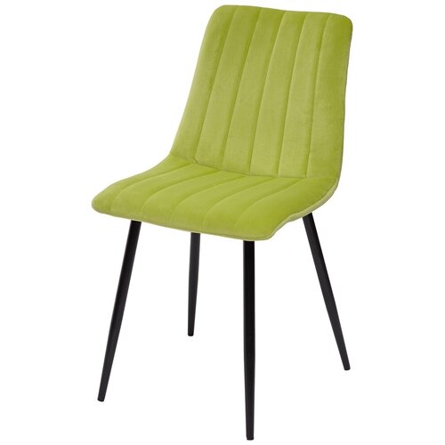 фото Стул dublin vibrant green / 4 шт. / стебелек перца, велюр, черный металлический каркас / для кухни, для гостиной / g108-26 / m-city m city