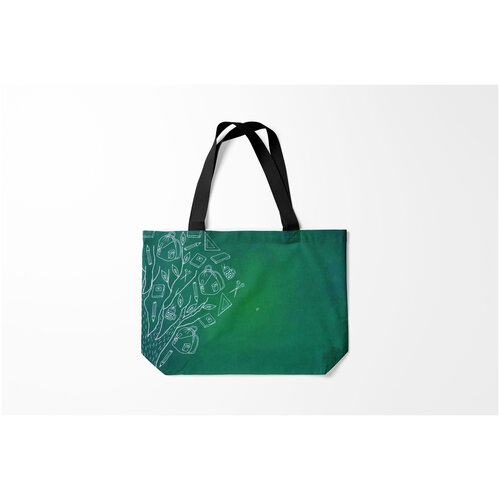 фото Сумка-шоппер / 46х35 см / популярные иллюстрации / другие мест ов жизни burnettie