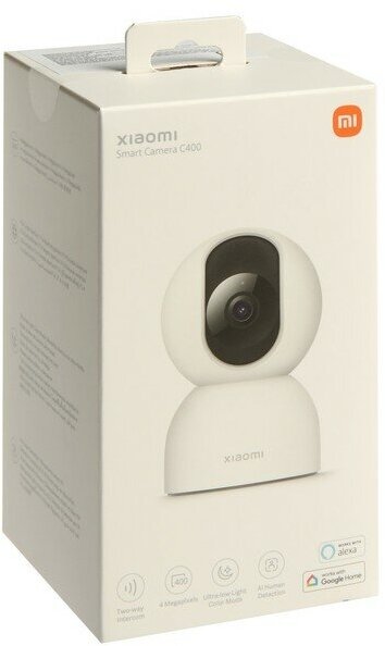 Видеокамера Xiaomi Smart Camera C400 (BHR6619GL), IP, 2К, 4 Мп, 360°, microSD, ИК-подсветка 9878393