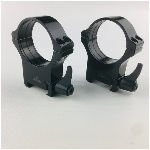 фото Кольца rusan быстросъемные weaver на 34мм h18 рычажные (050-34-18-r)