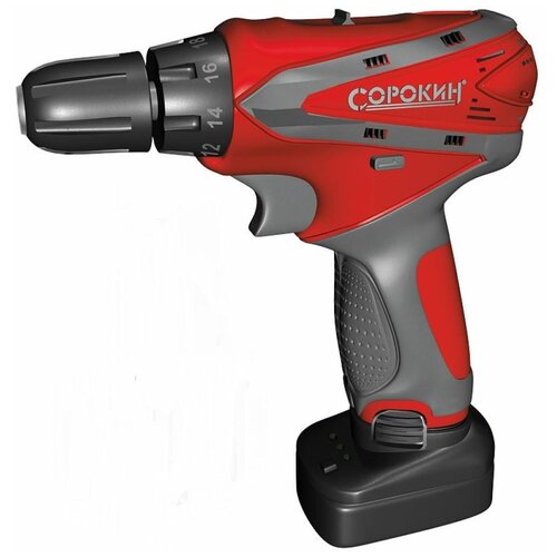 Дрель-шуруповёрт односкоростная 1 аккум Li-ion 144В 13Ач 22Hм 10мм сорокин 29114 866900₽