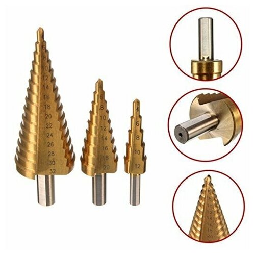 high quality 6pc hex shank hss screw spiral point thread american plug hand tap drill bits 6 32 8 32 10 24 10 32 12 24 1 4 20 Набор ступенчатых сверл 4-12/20/32 комплект 3 шт SKOLE