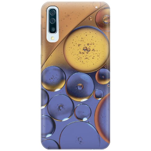 фото Силиконовый чехол на samsung galaxy a50 / a50s / a30s / самсунг а50 / а30 эс / а50 эс с принтом "сине-желтые пузырьки" gosso