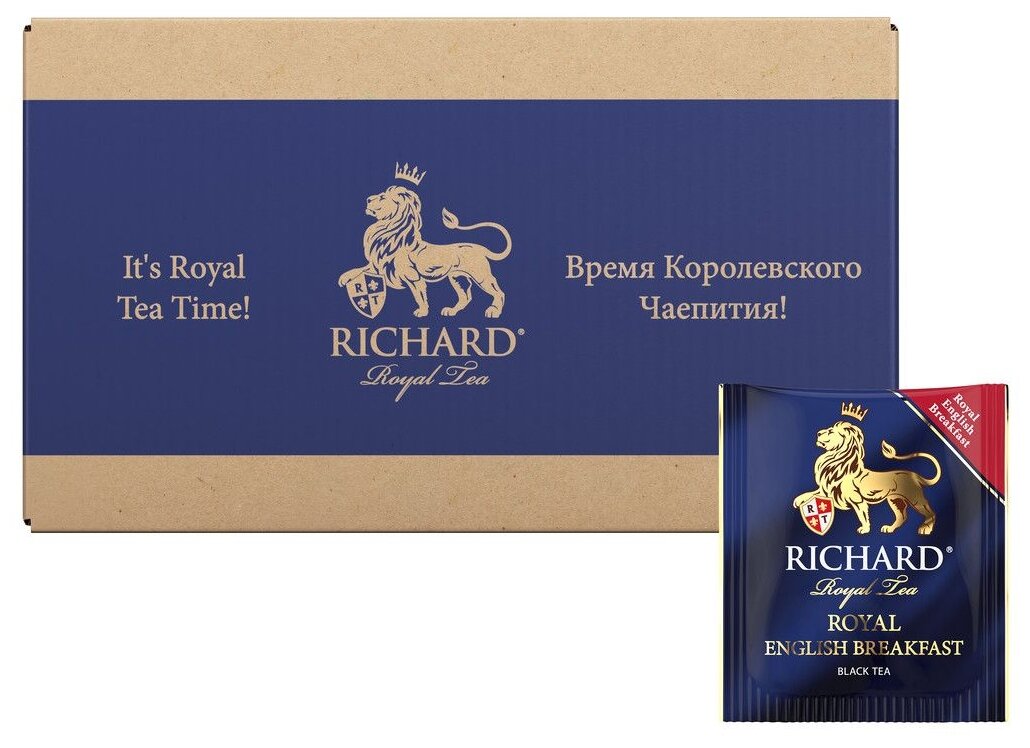 Чай черный Richard "Royal English Breakfast", листовой, 200 сашетов - фотография № 2