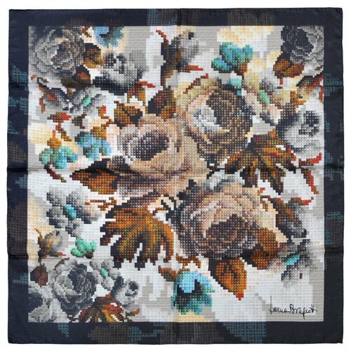фото Стильный платок в сдержанных тонах с цветами laura biagiotti 833843