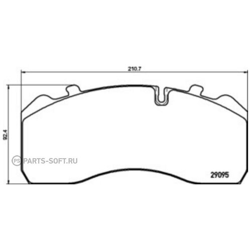 don cvp082k cvp082k_колодки дисковые 29095 !с р/к \bpw, man m 2000 l 95>, mb, saf