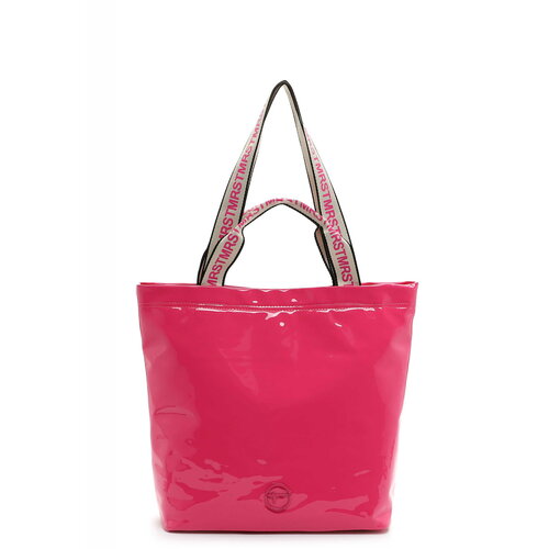 сумка tamaris фиолетовый Сумка шоппер Tamaris Anica, фактура гладкая, розовый