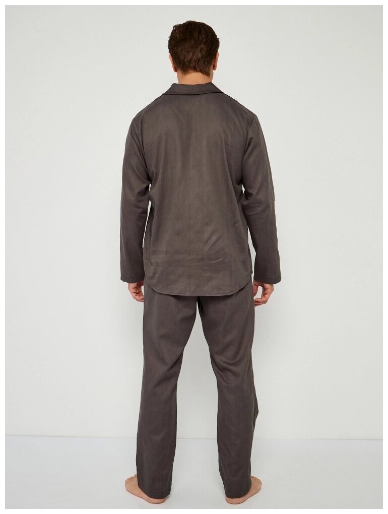 Пижама мужская из хлопка "Шон", серый цвет, размер 60 - фотография № 6