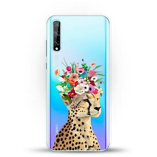 фото Силиконовый чехол леопард на huawei y8p andy & paul