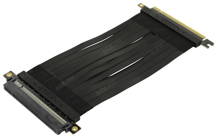Кабель для подключения видеокарты PCIe Akasa RISER BLACK X2 AK-CBPE01-20B