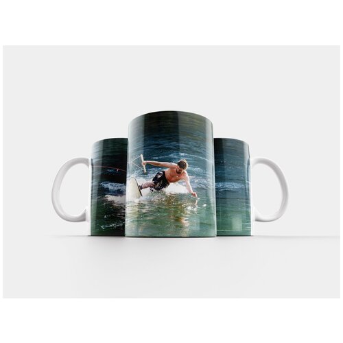 фото Кружка "вейкборд, водные лыжи, водный спорт" 320 мл lotsprints