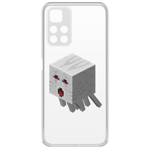 Чехол-накладка Krutoff Clear Case Minecraft-Гаст для Xiaomi Redmi Note 11 Pro чехол накладка krutoff clear case minecraft гаст для xiaomi poco m4 pro