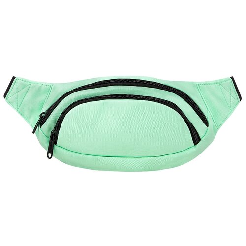 фото Сумка на пояс / street bags / sb-001-216 сумка-кошелек на пояс 22x6x12 см / зелёной мяты / (one size)