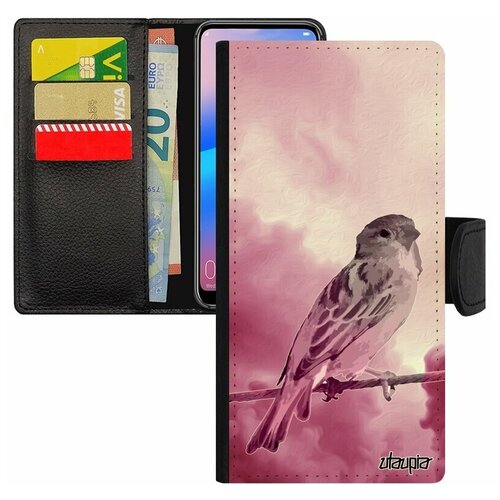 фото Чехол книжка на телефон xiaomi redmi 6a, "воробей" птица птичка utaupia