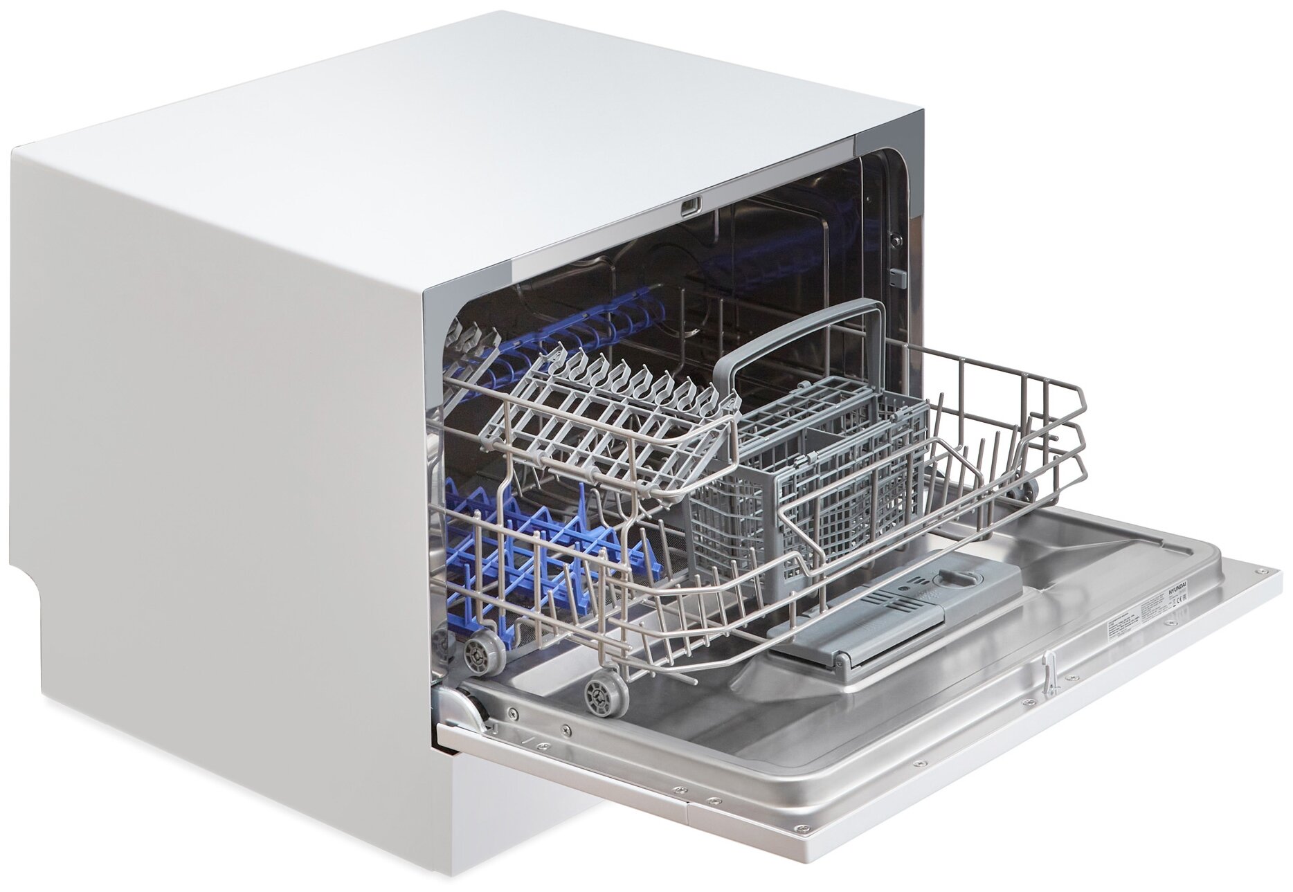 Компактная посудомоечная машина Hyundai DT205, белый - фотография № 5