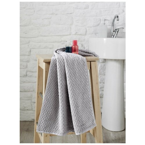 фото Полотенце махровое dama (серый) karna