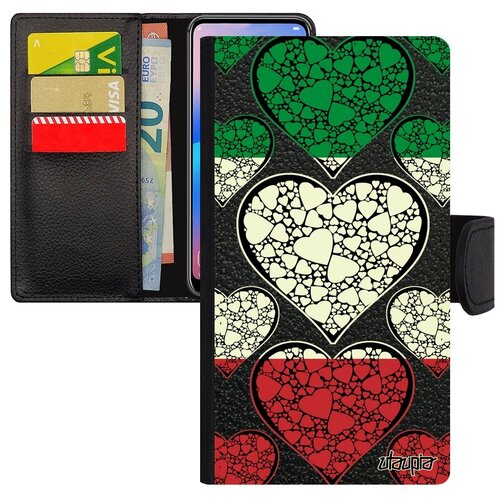 фото Красивый чехол-книжка на телефон // iphone xr // "флаг италии с сердцем" государственный страна, utaupia, цветной