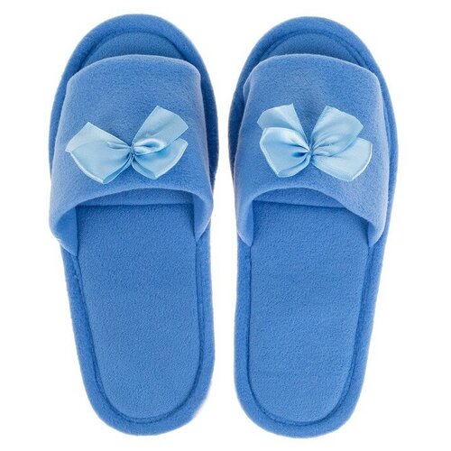 фото Тапочки женские цвет голубой, размер 35 нет бренда