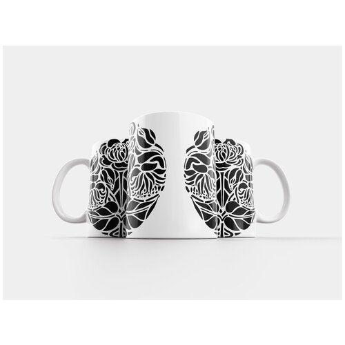 фото Кружка "цветок, украшение, декоративный" 320 мл lotsprints