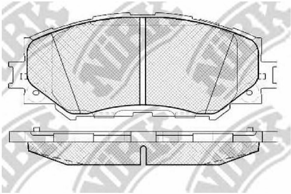 Колодки тормозные дисковые NIBK, PN1524