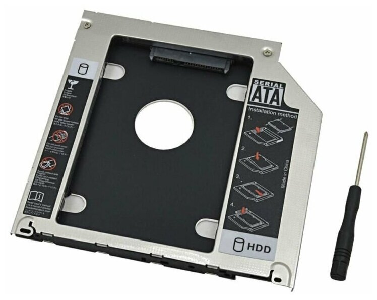 Переходник Optibay SATA-SATA для ноутбука MacBook 9.5 мм 2nd (second) HDD