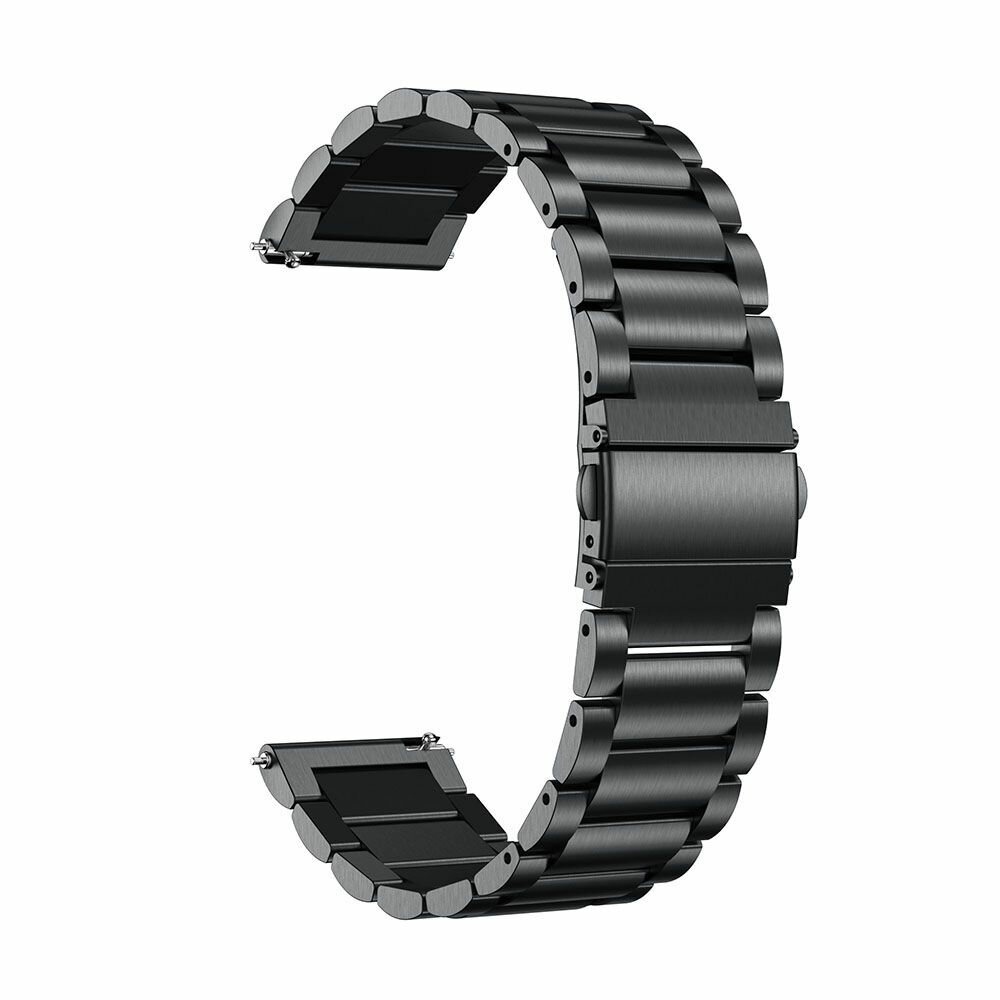 Ремешок из нержавеющей стали 20 мм для Samsung Galaxy Watch Active SM-R500 - черный