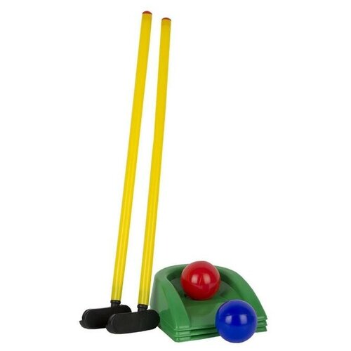 фото Игровой набор "мини - гольф" клюшка 2 штуки, лунка 3 штуки, шар 2 штуки без бренда
