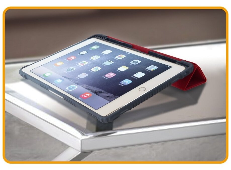 Противоударный защитный чехол BUMPER FOLIO Flip Case для Apple iPad Air 105"/iPad Pro 105" красный