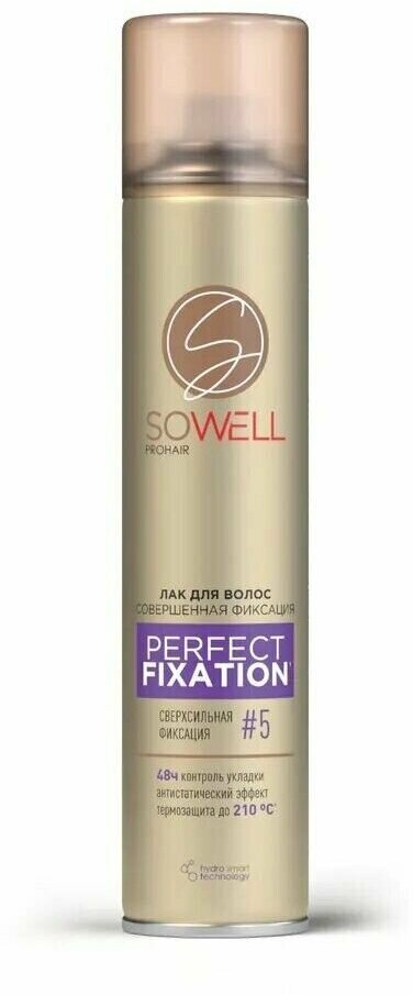 Лак для волос, SoWell, Perfect Fixation, совершенная фиксация, сверхсильная фиксация, 300 мл