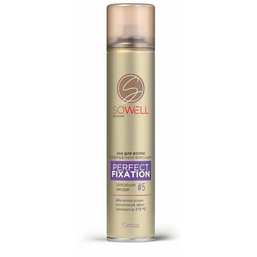 Лак для волос, SoWell, Perfect Fixation, совершенная фиксация, сверхсильная фиксация, 300 мл