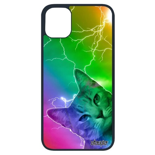 фото Защитный чехол для смартфона // apple iphone 11 pro // "котик" дикий усатый, utaupia, цветной