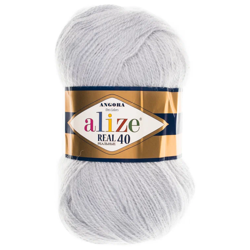 Пряжа Alize Angora Real 40, 40 % шерсть, 60 % акрил, 100 г, 430 м, 2 шт., 052 430 м