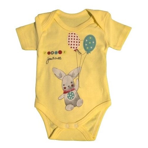 Нежно желтое боди для новорожденного , 6 мес., 68 см