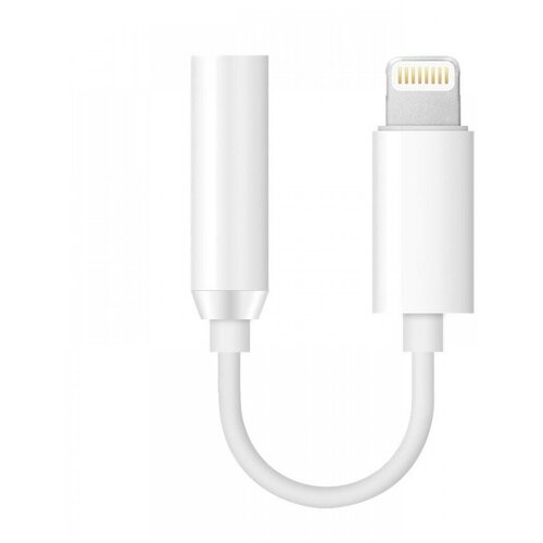 Переходник Высококачественный для наушников IOS / Lightning-Jack 3.5 mm / Качественный переходник / Белый