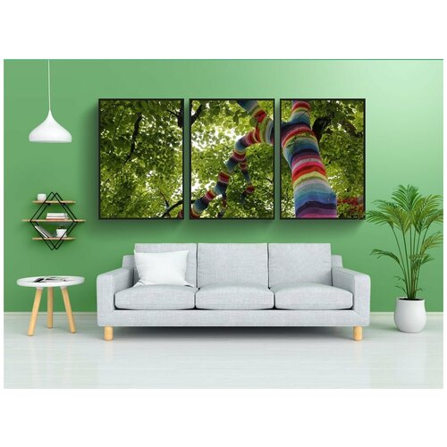 фото Набор модулных постеров для интерьера "боденское озеро, дерево, прогулка" 60x90 см. в тубусе, без рамки lotsprints