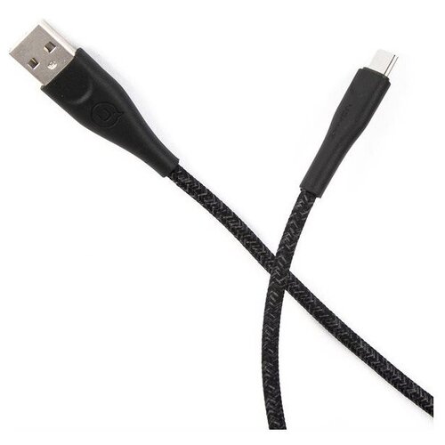 Кабель Usams SJ399 USB - micro USB (3 м) нейлоновая оплетка черный (SJ399USB01)