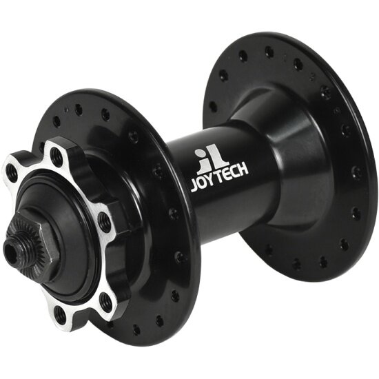 Joytech Втулка D761DSE-SL передняя алюм. под диск IS66 болтов32Н 9x108x100 с эксцентриком черн.