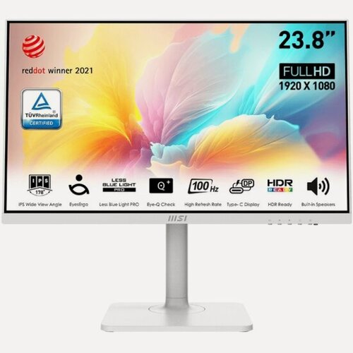 Изображение товара Монитор Msi Modern MD2412PW 23.8" White