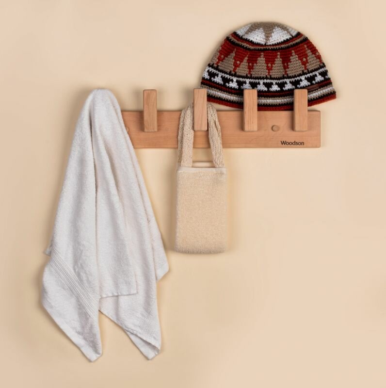 Вешалка Woodson D5, 5 креплений, ольха — фото 1