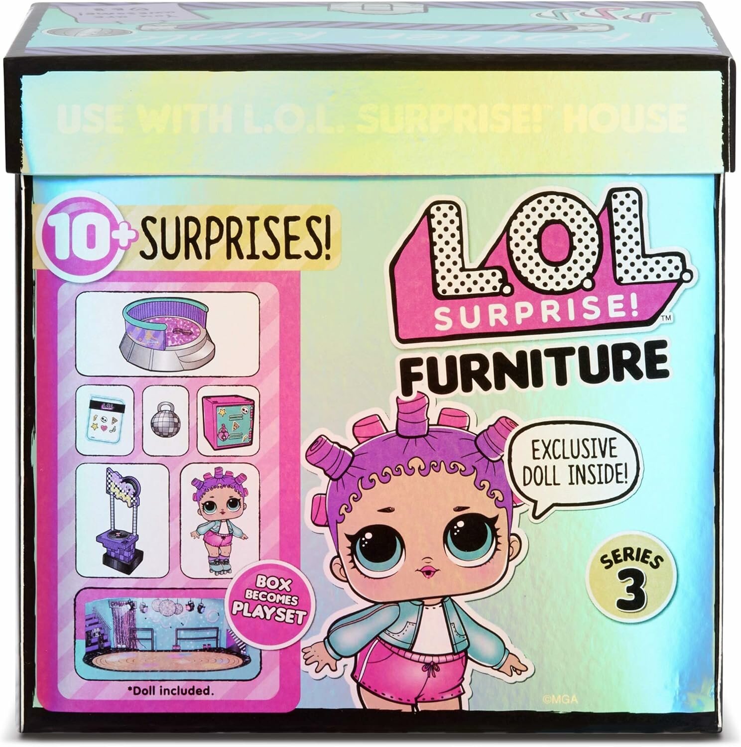 Игровой набор L.O.L. Surprise Furniture Series 3 Roller Rink with Roller Sk8er 567103 мультиколор