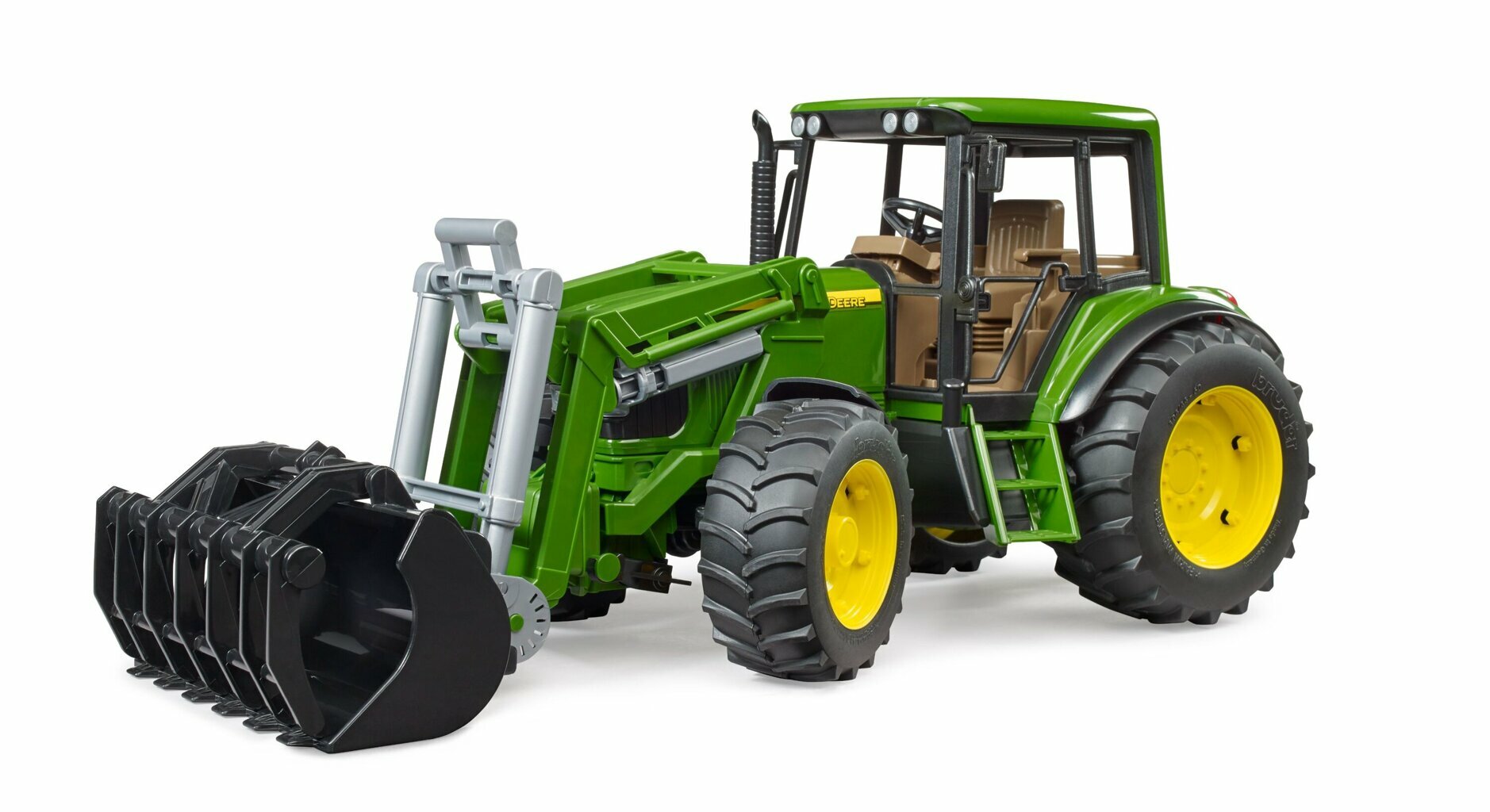 Трактор Bruder John Deere 6920 с погрузчиком Bruder - фото №12