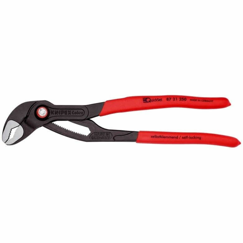 KNIPEX Cobra QuickSet 250 мм Высокотехнологичные сантехнические клещи 87 21 250